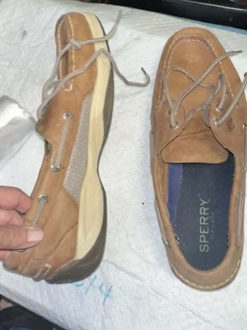 Sperry Top-Sider Men's Brown Leather Boat Shoes Size 11